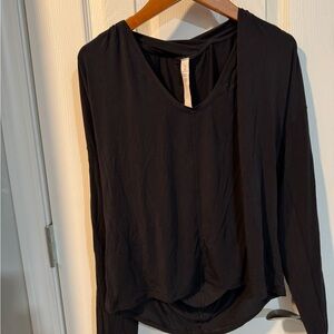 Lululemon Athletica Black Long Sleeve Blouse
